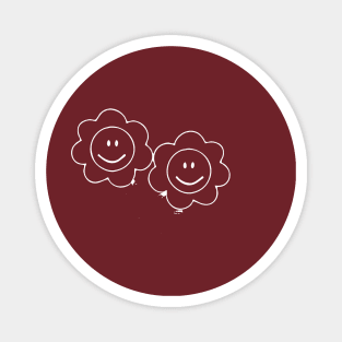 flower smiles Magnet